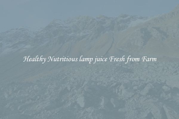 Healthy Nutritious lamp juice Fresh from Farm