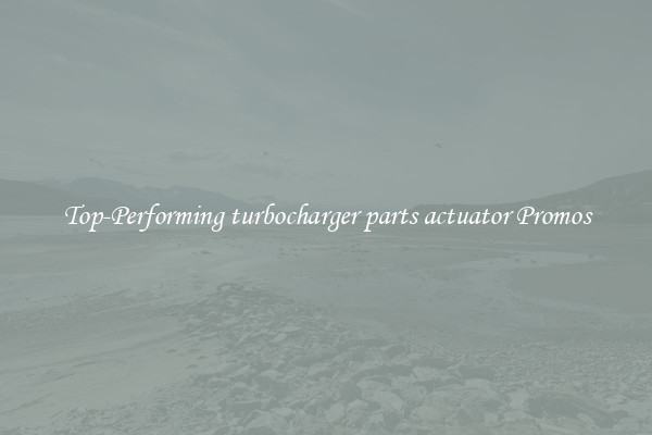 Top-Performing turbocharger parts actuator Promos