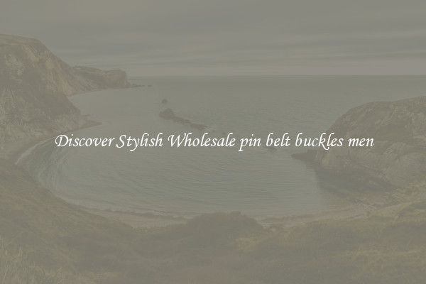 Discover Stylish Wholesale pin belt buckles men