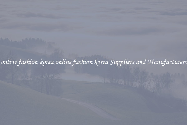 online fashion korea online fashion korea Suppliers and Manufacturers
