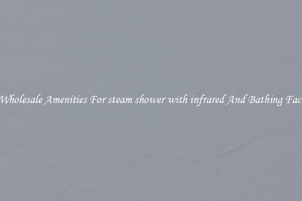 Buy Wholesale Amenities For steam shower with infrared And Bathing Facilities