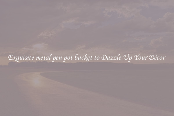 Exquisite metal pen pot bucket to Dazzle Up Your Décor 
