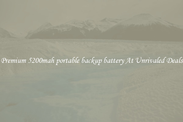 Premium 5200mah portable backup battery At Unrivaled Deals