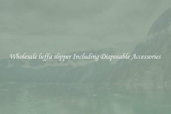 Wholesale luffa slipper Including Disposable Accessories 