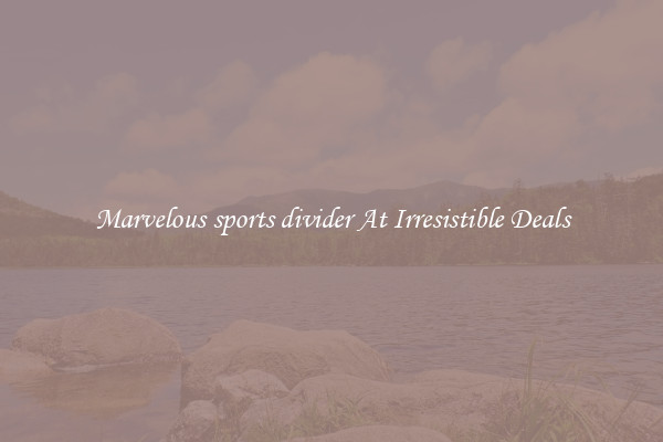 Marvelous sports divider At Irresistible Deals